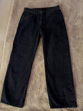 Levi's Black Straight Jeans